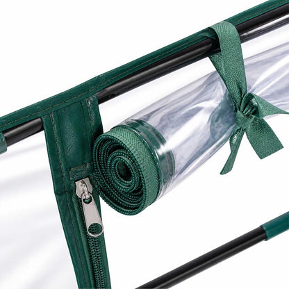 Lambu Mini Greenhouse Sturdy PVC Cover Zipper Door for Patio Balcony Transparent-2109799597822644229