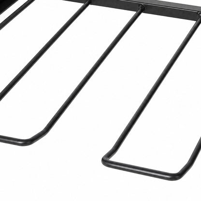 Levede Tool Storage Wall Mounted Tool Organiser Steel 3-Tier Rack Garage Black-2109799601542991877