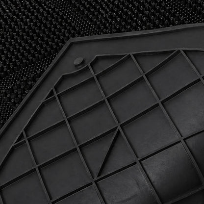 Marlow Front Door Mat TPE Non Slip Low Profile with Drainage Holes Black-2109799592118390790