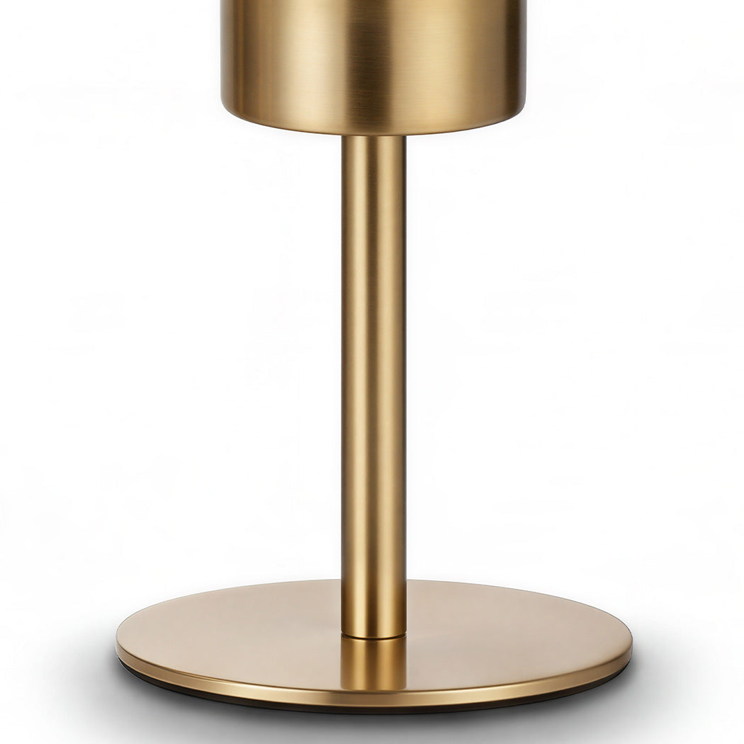 Levede Candle Holder 3Pc Removable Windproof Glass Shade Metal  Gold-2100034938635161605