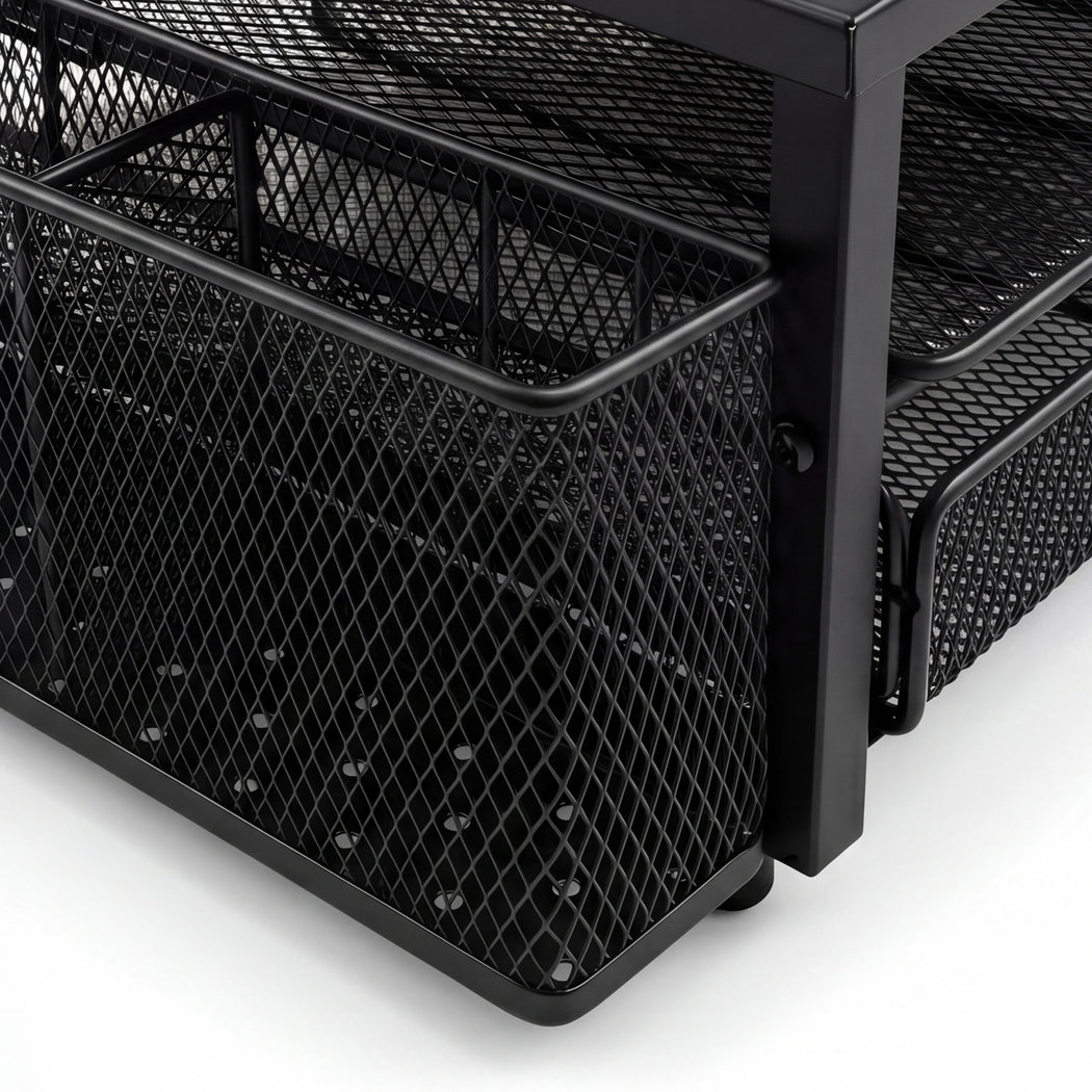 Levede Monitor Stand Riser Metal Computer Desk Organizer Shelf Drawer Pen Holder-2072893559228469253