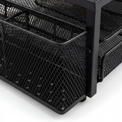 Levede Monitor Stand Riser Metal Computer Desk Organizer Shelf Drawer Pen Holder-2072893559228469253