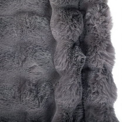 DreamZ Throw Blanket Fluffy Bubble Sofa Blanket Washable 150x200cm Gray-2109799587701788678