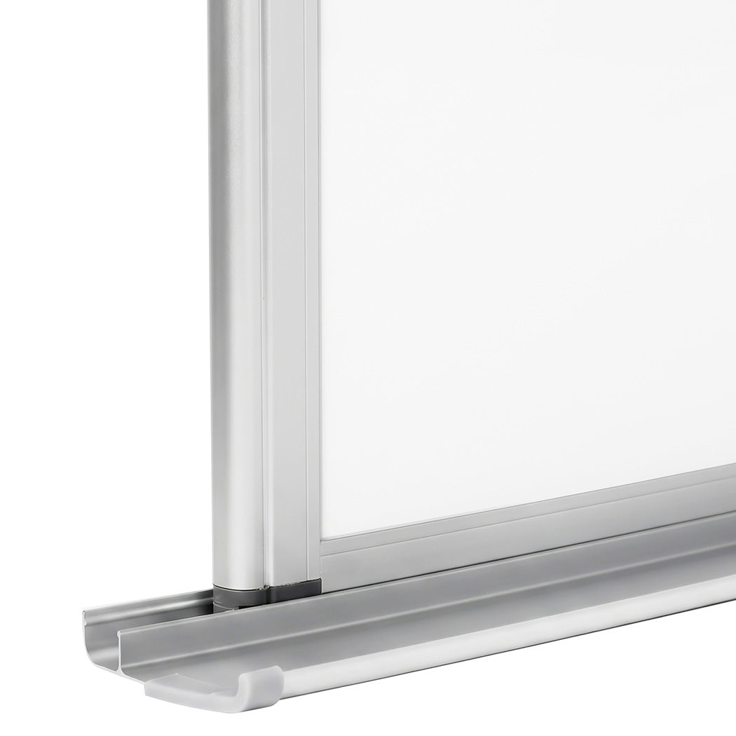Levede Magnetic Whiteboard Smooth Dry Erase Board with 3 Pens for Office White-2100035036479885317