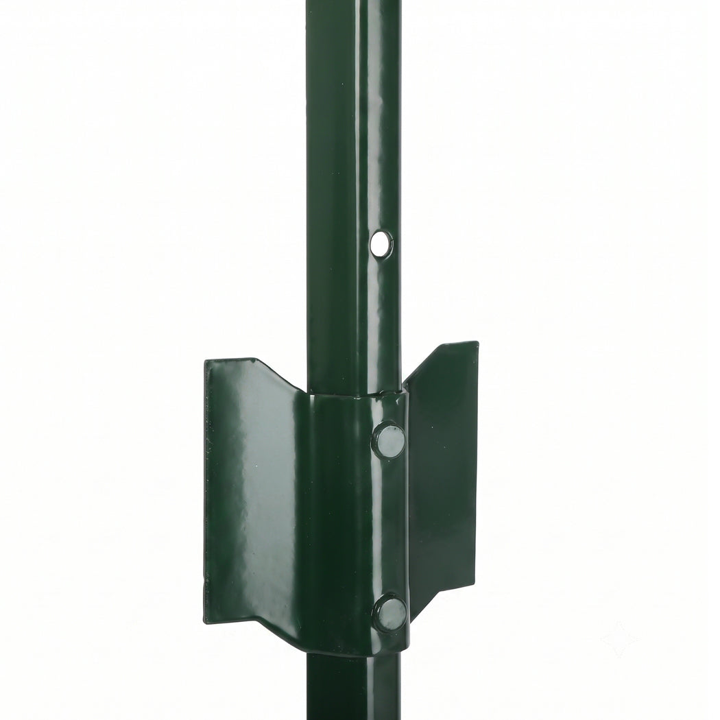 Garden U Fence Posts No Dig Metal Stakes Outdoor Yard Green 3ft 10Pack Green-2100035034437259269