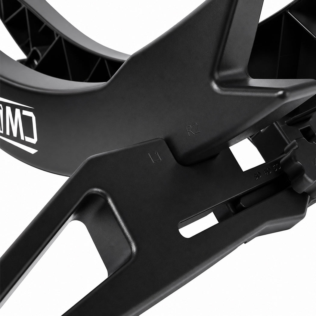 Monvelo Bike Stand Wide ABS Wheel Holder for Garage Indoor Floor Storage Black-2100035001121902597