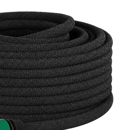 Traderight Soaker Hose 50M Deep Root Watering Even Flow for Garden Beds Black-2100035033468375045