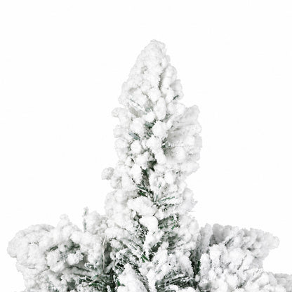 Santaco Christmas Tree 49cm Mini Christmas Tree LED Lights Snow Flocked PVC-2100035037939503109