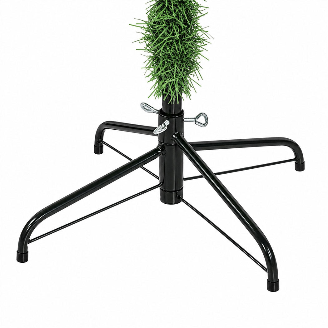 Santaco Christmas Tree 2.1m Slim PVC Xmas Tree with 797 Tips Green-2100035037754953733