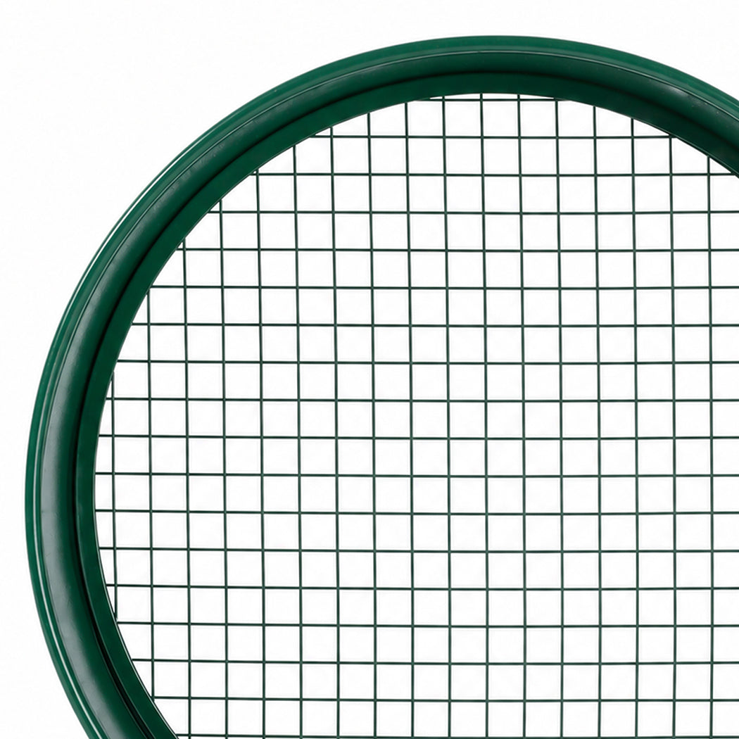 Garden Sieve Soil Sifter Set Metal 4 Mesh Inserts Shovel Hoe for Pots Green-2100035035536166917