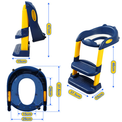 BoPeep Kids Toilet Ladder Blue-2006733051870187522
