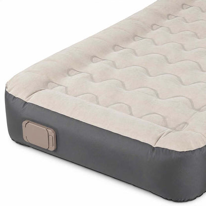 DreamZ Inflatable Mattress TPU Air Bed with Pillow Pump Camping Single Grey-2109799596824399876