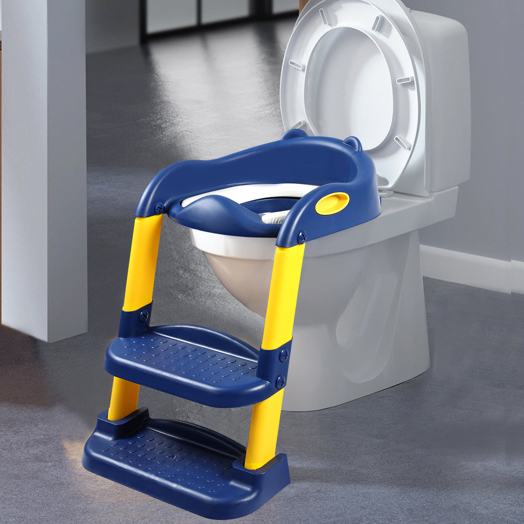 BoPeep Kids Toilet Ladder Blue-2006733051870187527