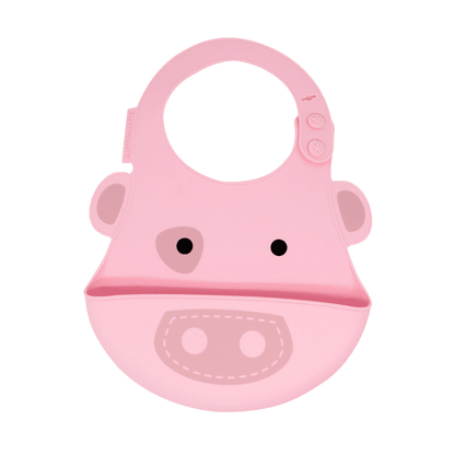 Marcus & Marcus - Baby Bib - Lucas the Hippo- Blue-2072838574331531269