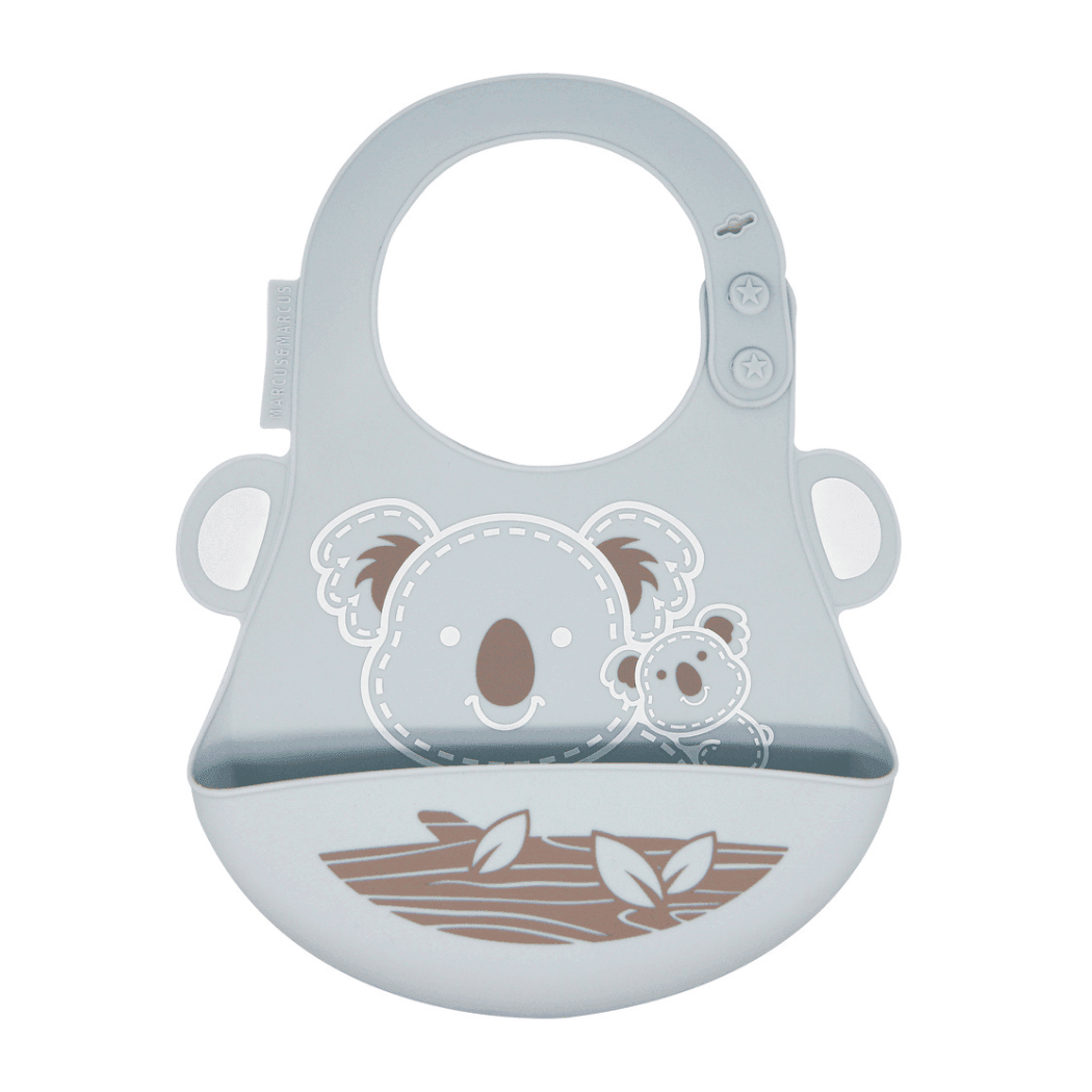 Marcus & Marcus - Baby Bib - Ollie the Elephant green-2072838574763544583