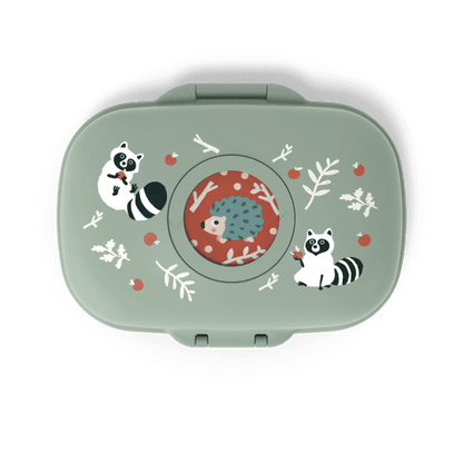 Monbento Gram Snack Box-Green Raccoon Green Raccoon-2006733344116707329