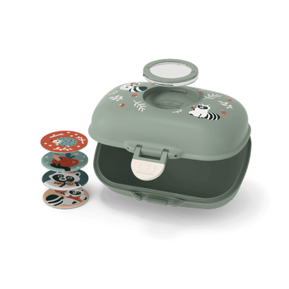 Monbento Gram Snack Box-Green Raccoon Green Raccoon-2006733344116707331