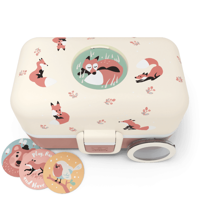 Monbento Tresor Graphic Kids's Bento Box- Cinnamon Fox Cinnamon Fox-2006733344750047233