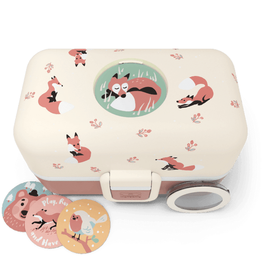 Monbento Tresor Graphic Kids's Bento Box- Cinnamon Fox Cinnamon Fox-2006733344750047233