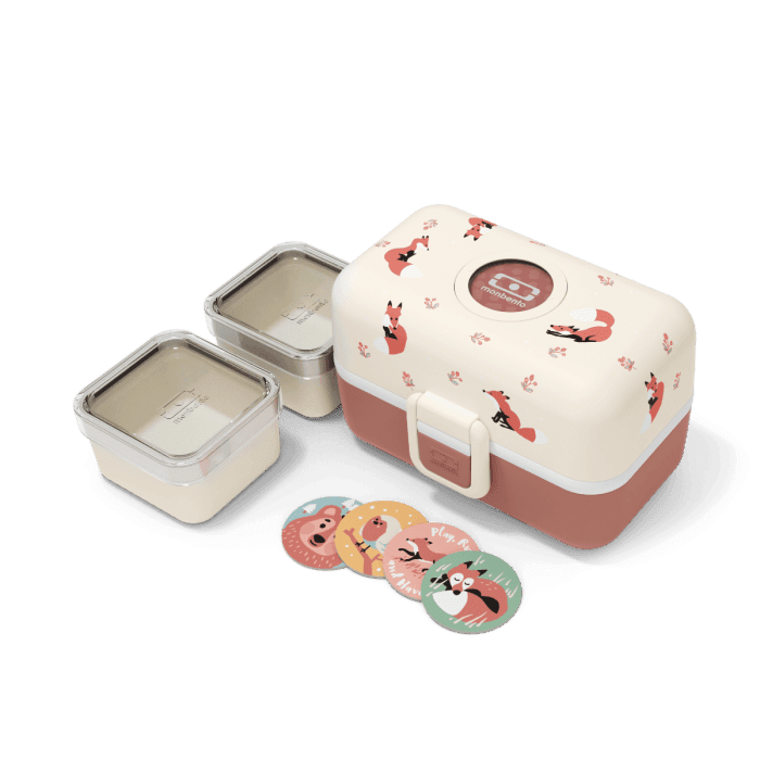 Monbento Tresor Graphic Kids's Bento Box- Cinnamon Fox Cinnamon Fox-2006733344750047234