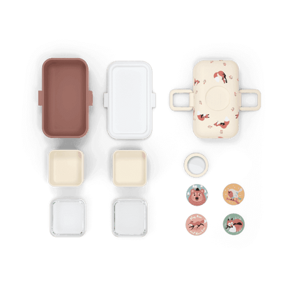 Monbento Tresor Graphic Kids's Bento Box- Cinnamon Fox Cinnamon Fox-2006733344750047237
