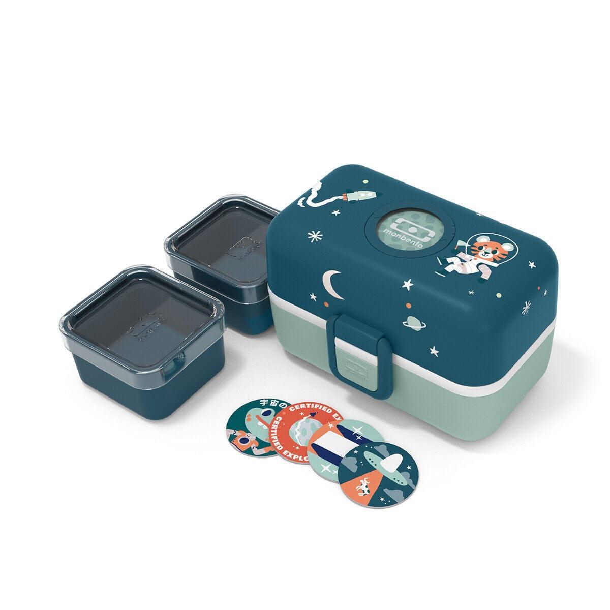 Monbento Tresor Graphic Kids's Bento Box- Cosmic Blue Cosmic Blue-2006733344448057348