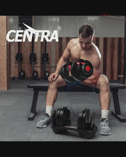 Centra 24kg Adjustable Dumbbell Set Home Gym