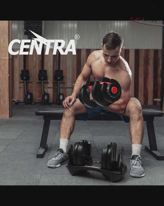 Centra 24kg Adjustable Dumbbell Set Home Gym