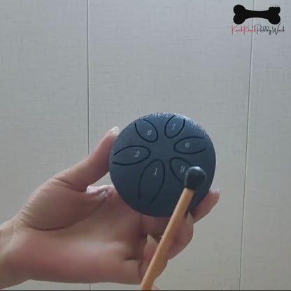3 Inches 6 Notes Mini Steel Tongue Drum Handpan Drum Unique Gift