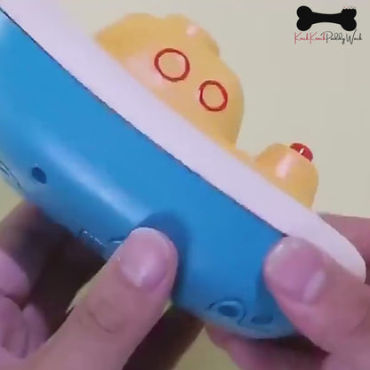 Kids Shower Sprinkler Bath Cute Duck Boat Electric Rotating Water Spray Play Toy