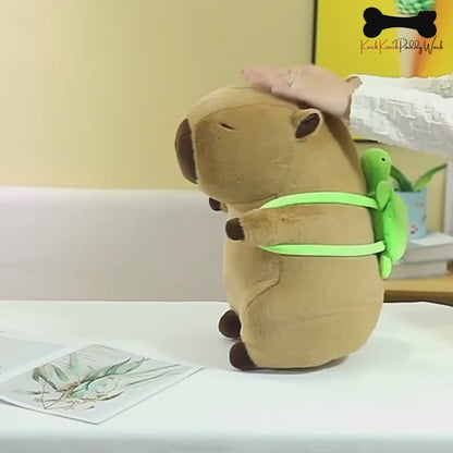 Capybara Stuffed Plush Toy Cute Simulation Fluffy Animal Doll Gift for Children