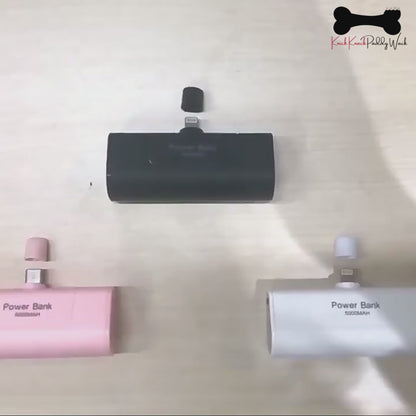 5000mAh Pocket Power Bank Mini Portable Charger Fast Charging Type C Android