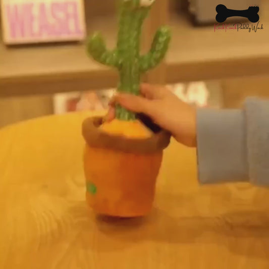 Dancing Cactus Plush Toy Succulent Electronic Shake with Cute Song Dance Gift