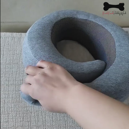 U Shaped Neck Pillow for Travel Memory Foam Comfortable & Breathable Soft