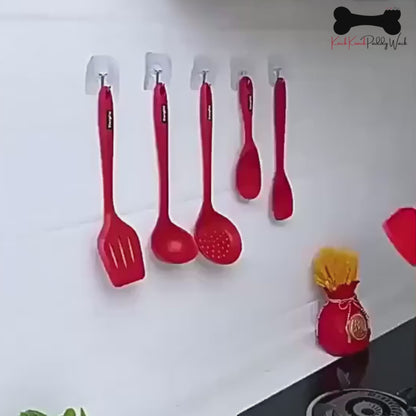 360°6 Hook Rack Holder Under Shelf Kitchen Utensil Organiser Wall Hook Hanging