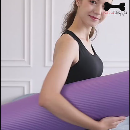 10/15/20mm Thick Nonslip Yoga Mat Durable Pad NBR Exercise Fitness Pilate Gym