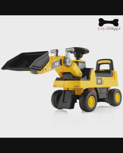 Kids Ride On Excavator Digger with Storage Seat & Horn