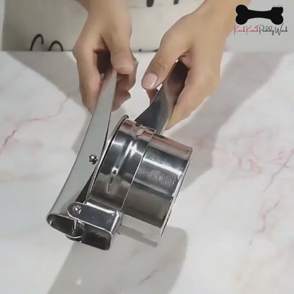 Stainless Steel Potato Ricer Fruit Manual Press Masher with 3 Discs Professional