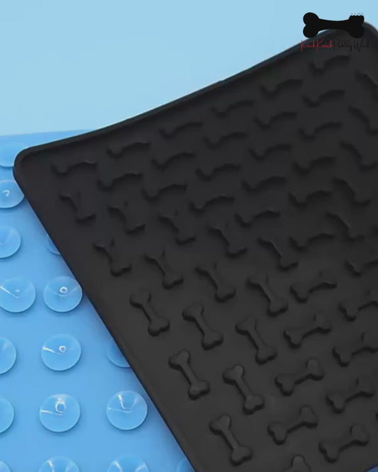 Silicone Dog Pet Lick Mat Pad Boredom Buster Slow Feeder Bath Grooming Helper