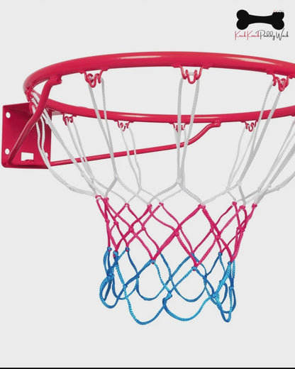 Centra Basketball Hoop & Ring – 45cm Steel Rim with Net, Wall Anchors & Pump