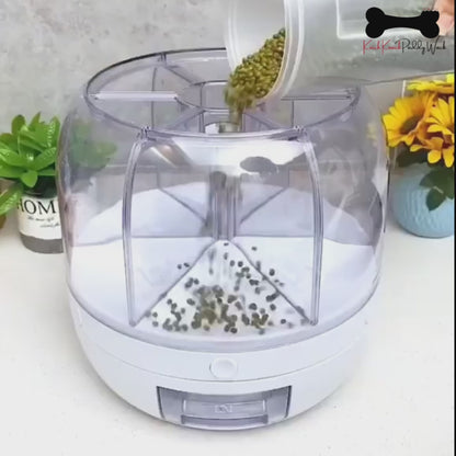 Rotating Grain Dispenser Rice Container Case Cereal Storage Box Kitchen Food