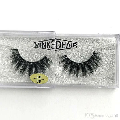 5 PAIRS Eyelashes Eye Lashes Natural Long Makeup False Mink Handmade Fake
