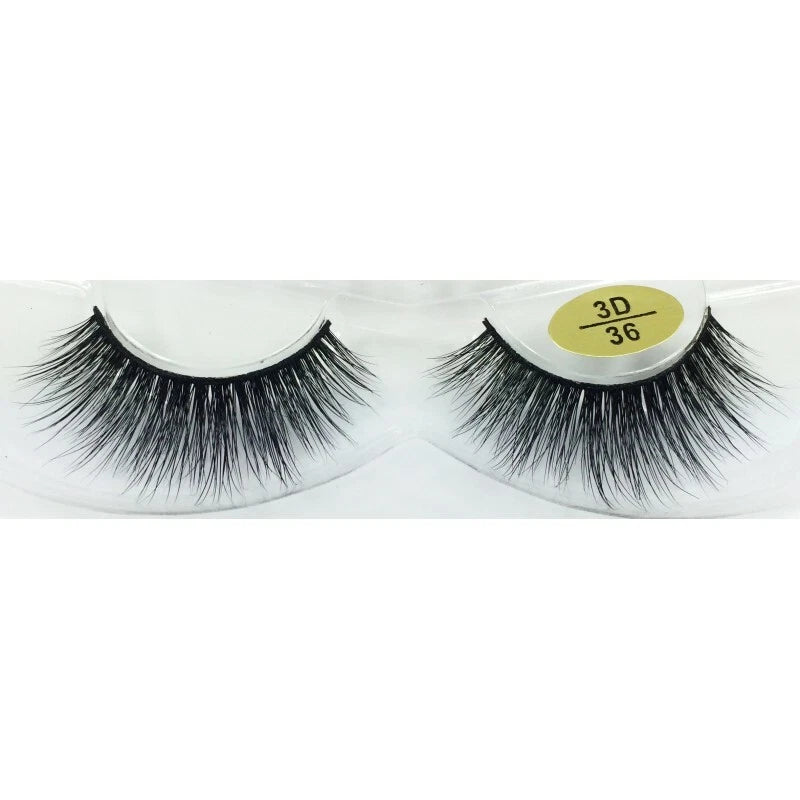 5 PAIRS Eyelashes Eye Lashes Natural Long Makeup False Mink Handmade Fake