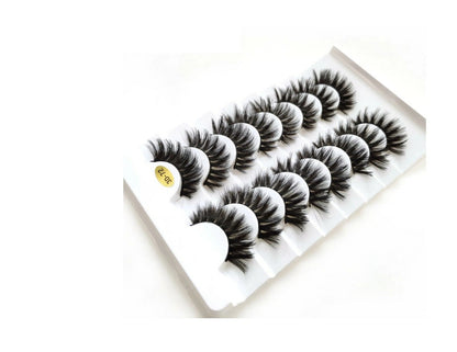 5 PAIRS Eyelashes Eye Lashes Natural Long Makeup False Mink Handmade Fake