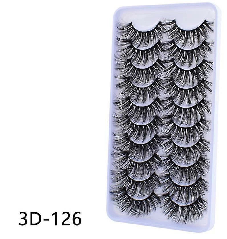 5 PAIRS Eyelashes Eye Lashes Natural Long Makeup False Mink Handmade Fake