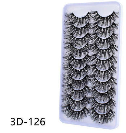 5 PAIRS Eyelashes Eye Lashes Natural Long Makeup False Mink Handmade Fake
