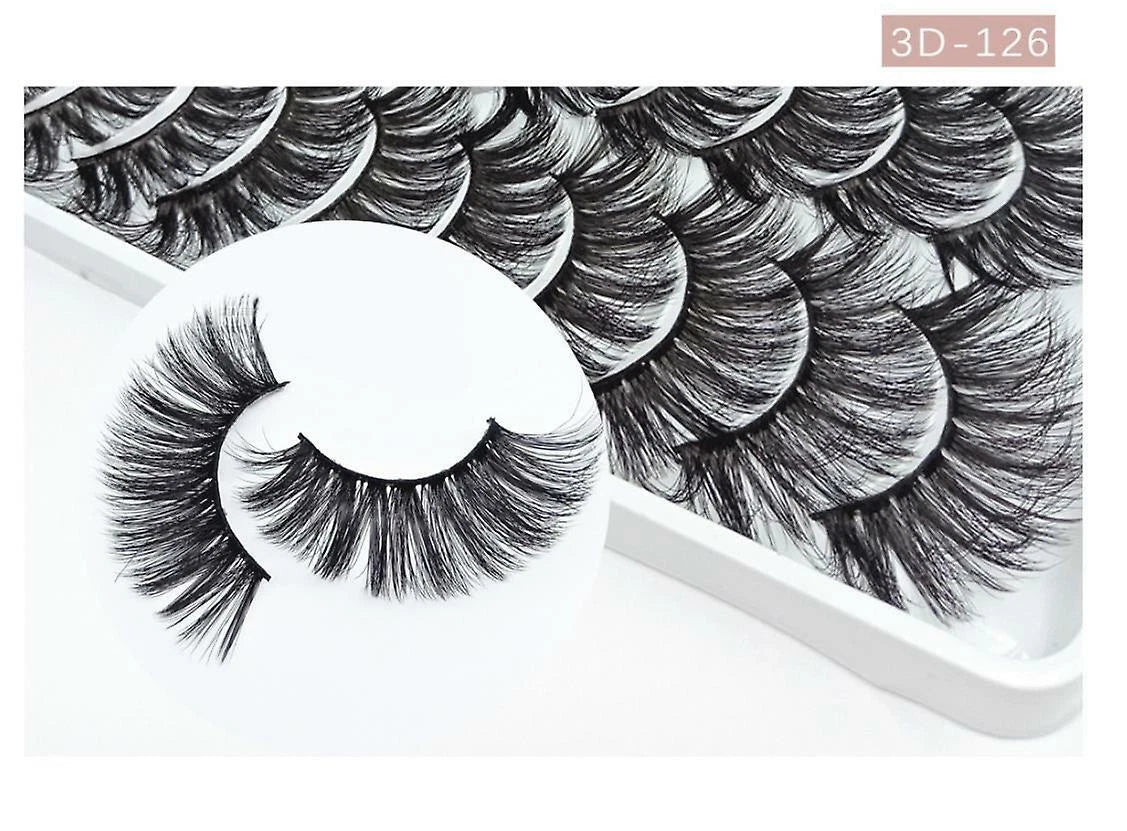 5 PAIRS Eyelashes Eye Lashes Natural Long Makeup False Mink Handmade Fake