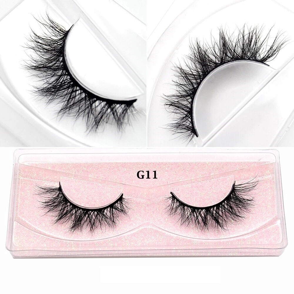 5 PAIRS Eyelashes Eye Lashes Natural Long Makeup False Mink Handmade Fake