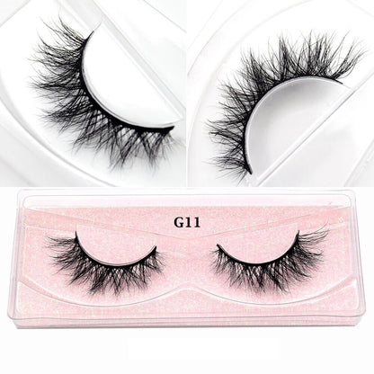 5 PAIRS Eyelashes Eye Lashes Natural Long Makeup False Mink Handmade Fake