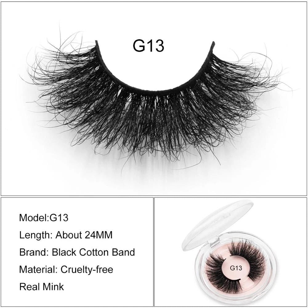 5 PAIRS Eyelashes Eye Lashes Natural Long Makeup False Mink Handmade Fake